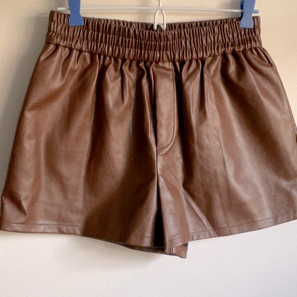 Forever 21 faux leather shorts